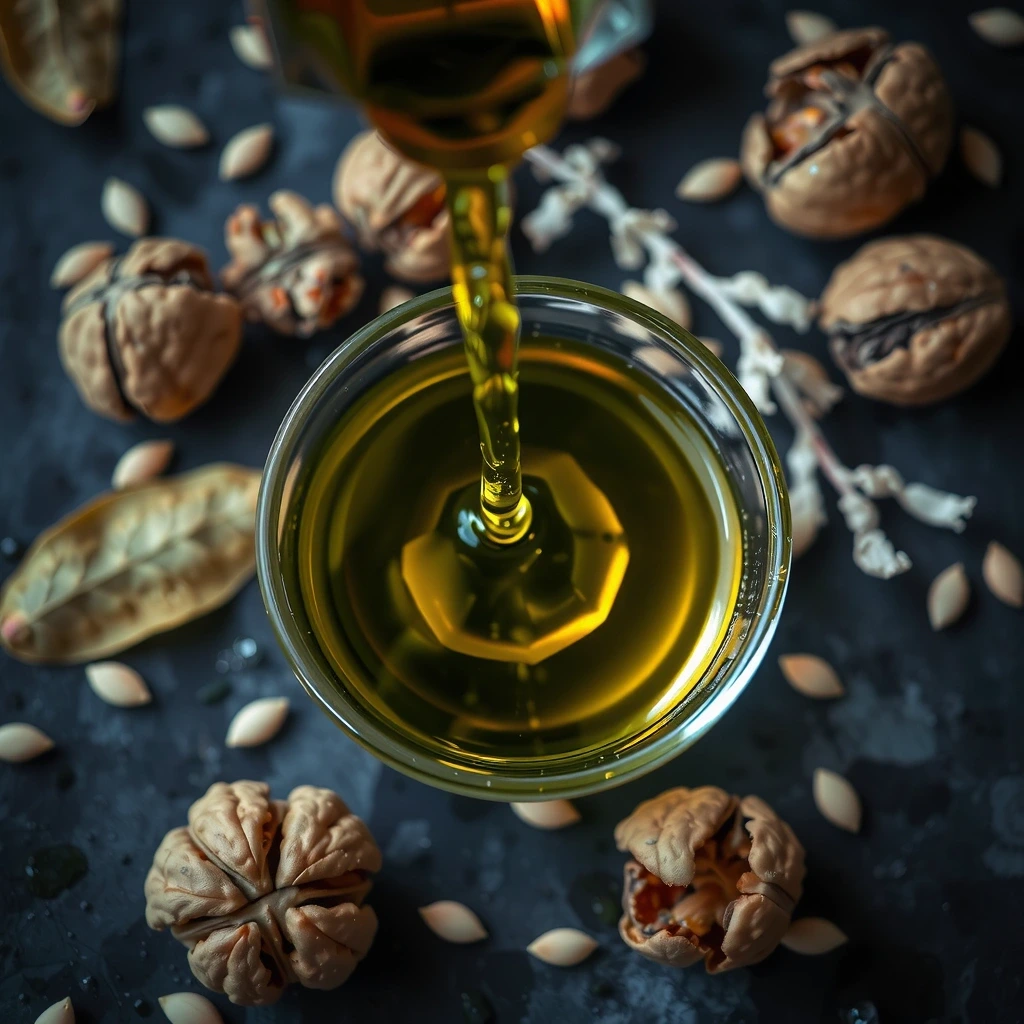 Oliiviöljy ja pähkinät